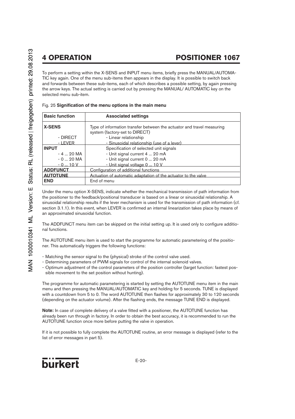 Burkert Type 1067 User Manual | Page 72 / 158