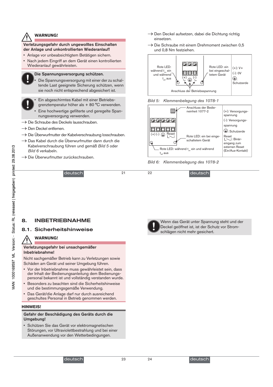 Inbetriebnahme | Burkert Type 1078-2 User Manual | Page 17 / 33