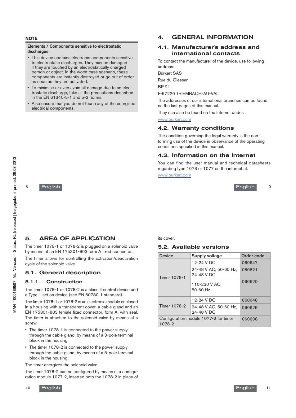 Burkert Type 1078-2 User Manual | Page 3 / 33