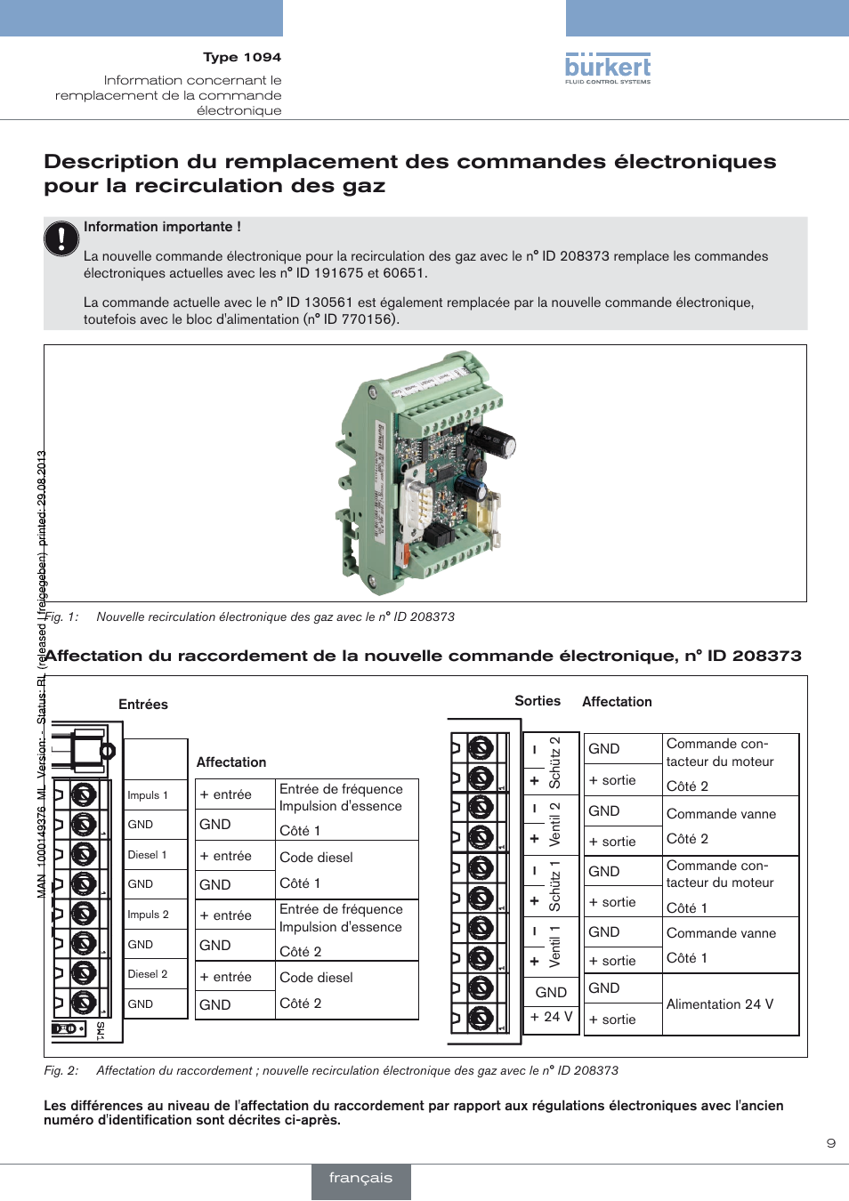 Burkert Type 1094 User Manual | Page 9 / 12