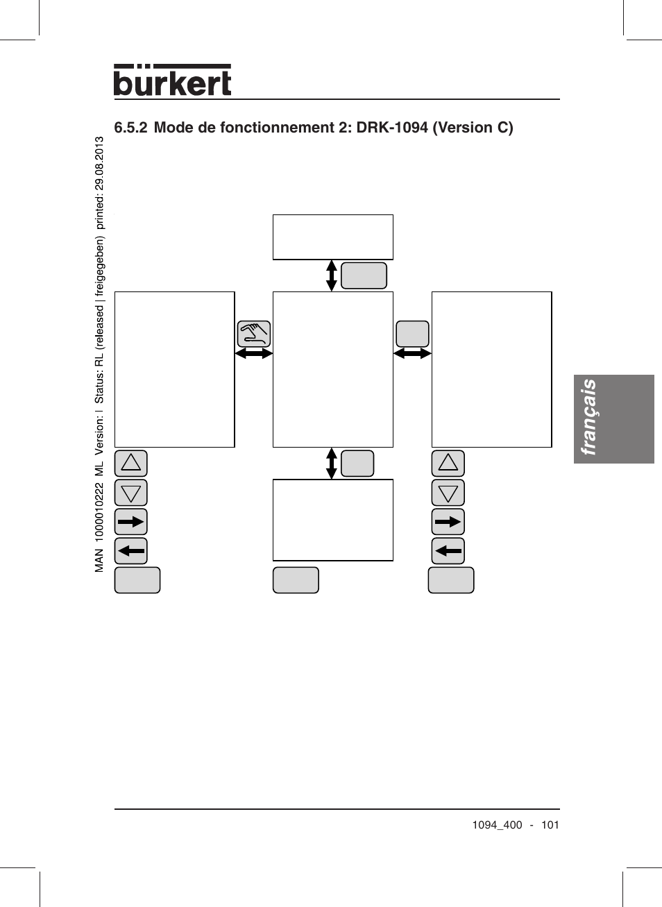 Français | Burkert Type 1094 User Manual | Page 103 / 126