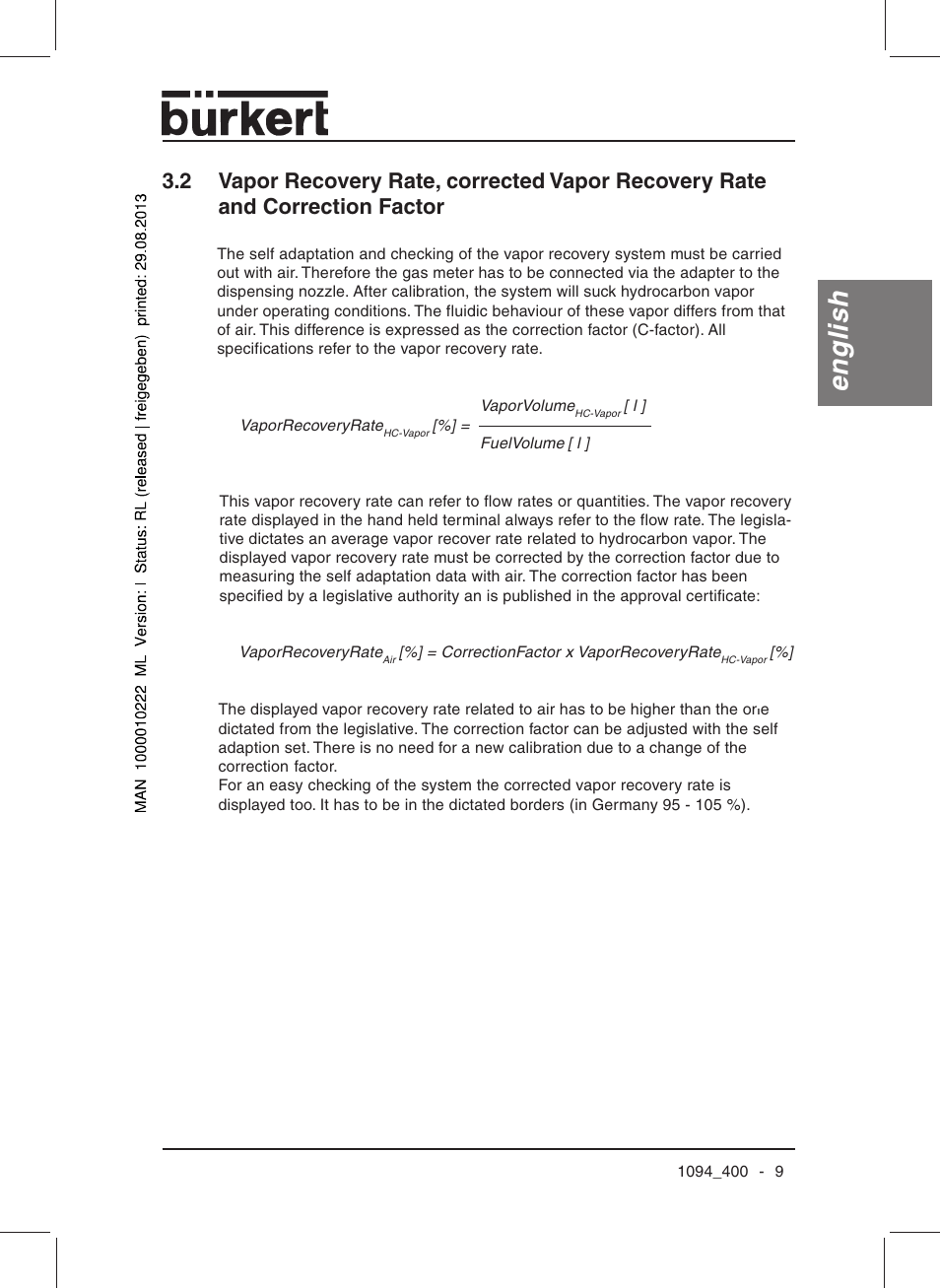 English | Burkert Type 1094 User Manual | Page 11 / 126