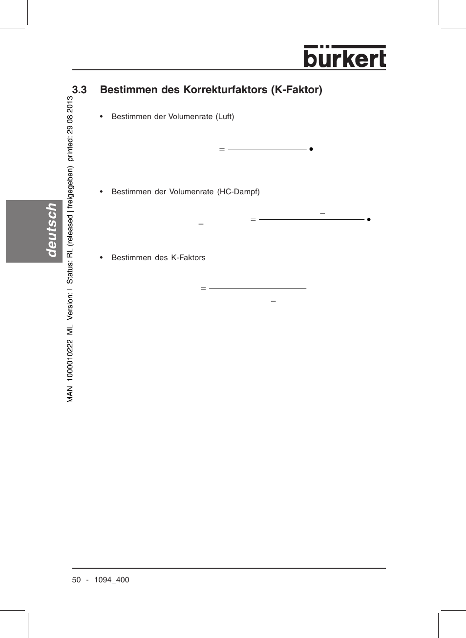 Deutsch | Burkert Type 1094 User Manual | Page 52 / 126