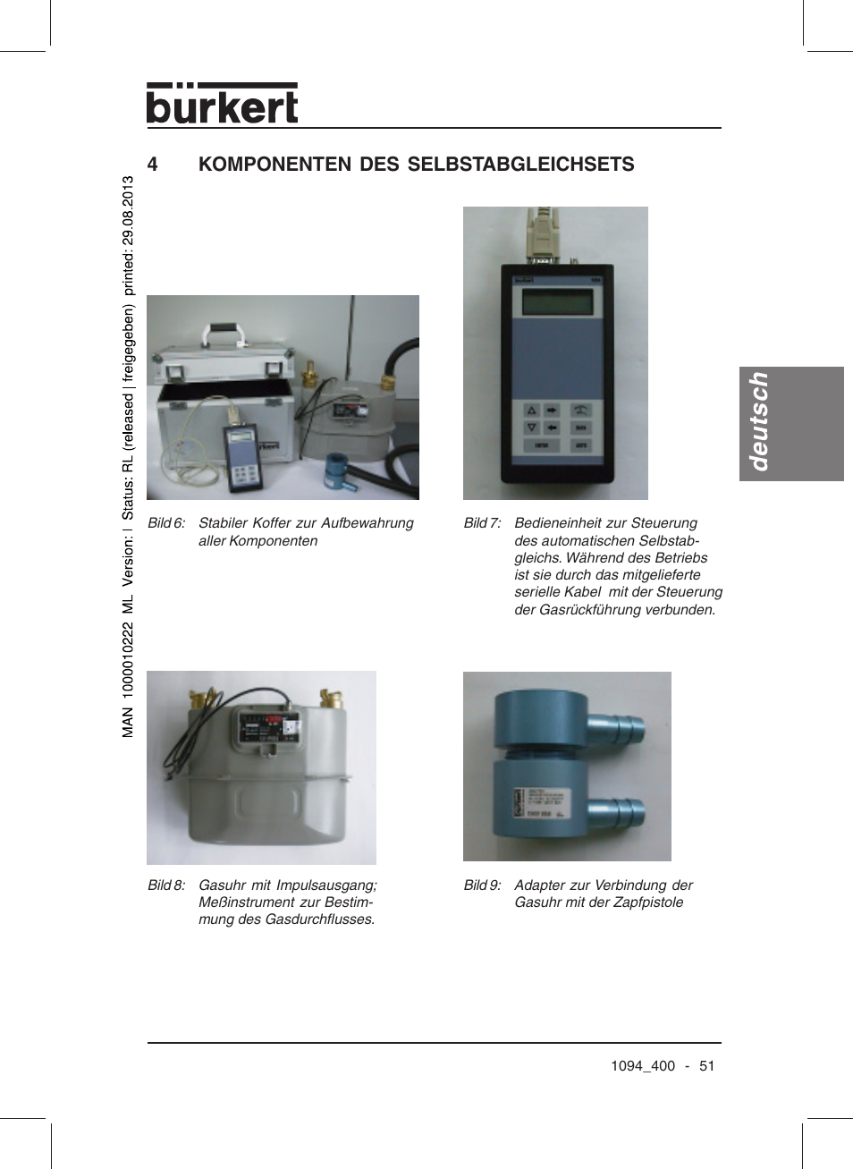 Deutsch | Burkert Type 1094 User Manual | Page 53 / 126