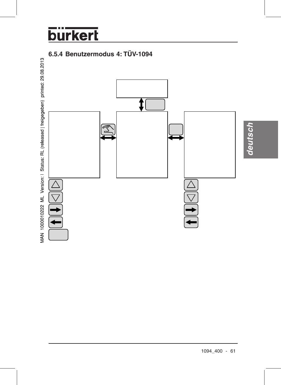 Deutsch | Burkert Type 1094 User Manual | Page 63 / 126