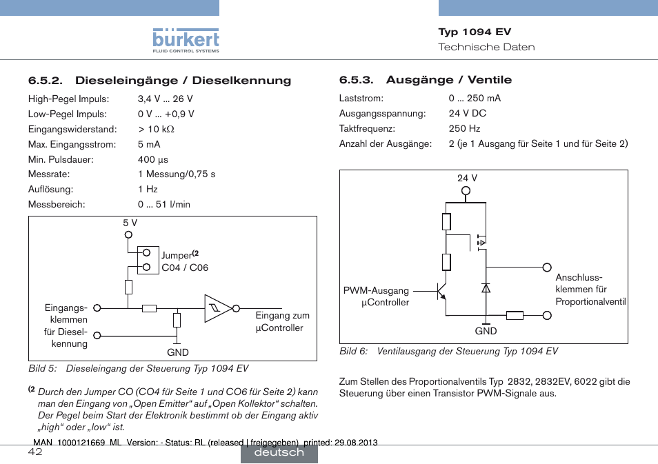 Burkert Type 1094 User Manual | Page 42 / 82