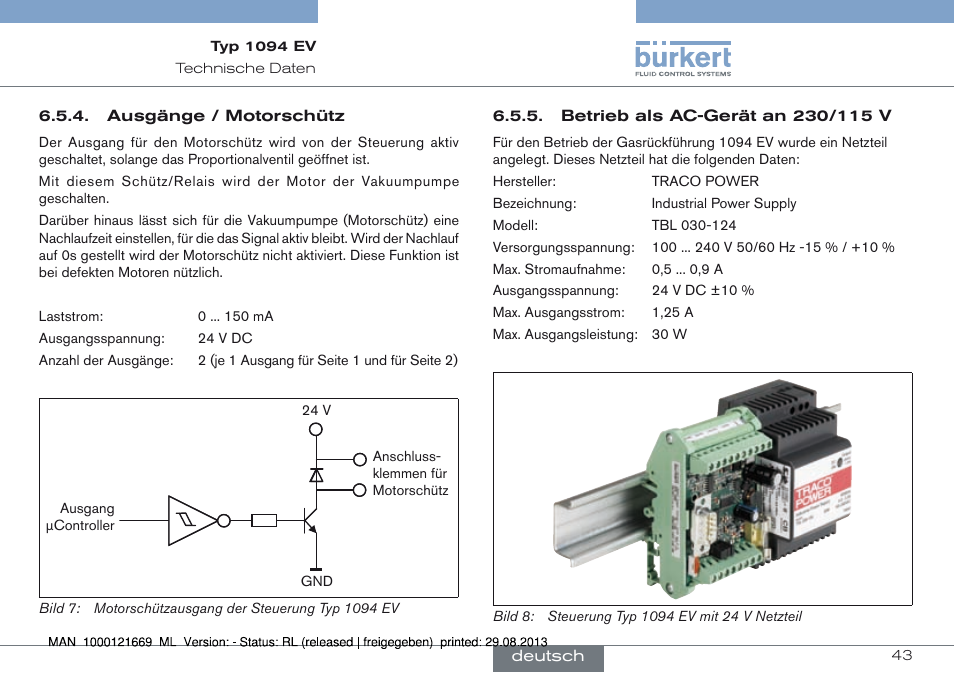 Burkert Type 1094 User Manual | Page 43 / 82