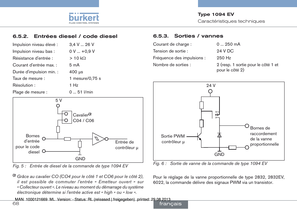 Burkert Type 1094 User Manual | Page 68 / 82