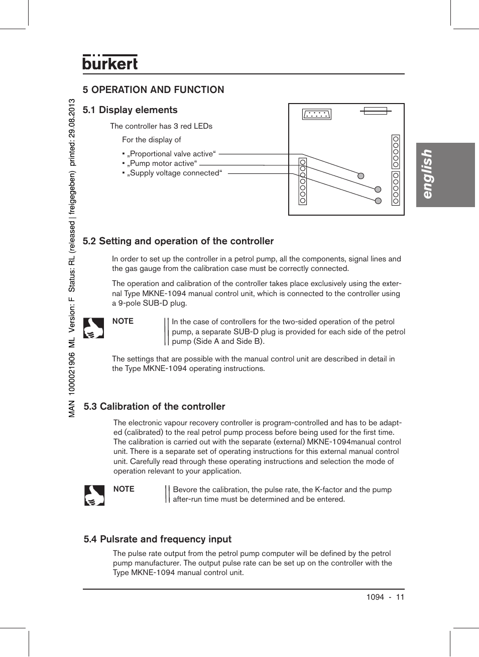 English | Burkert Type 1094 User Manual | Page 13 / 41