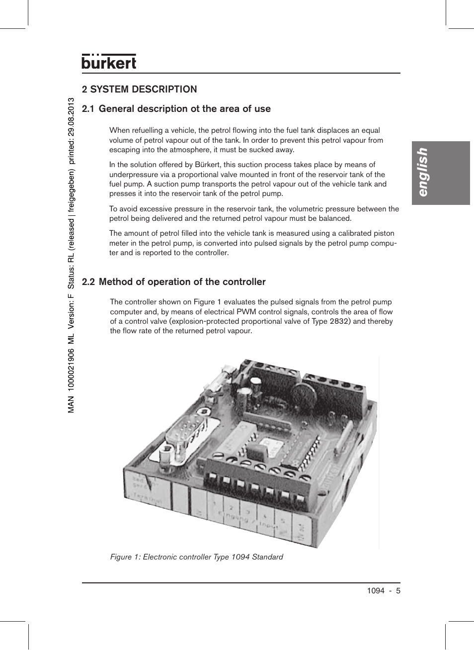 English | Burkert Type 1094 User Manual | Page 7 / 41