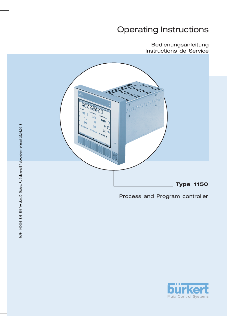 Burkert Type 1150 User Manual | 99 pages