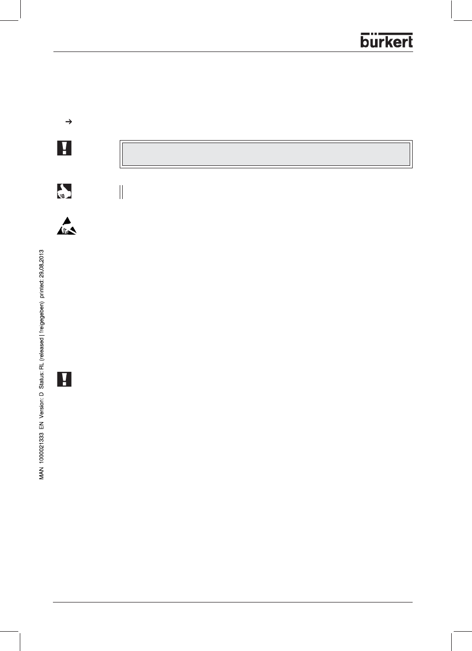 Typographical conventions, Safety instructions, Symbols representation | Burkert Type 1150 User Manual | Page 8 / 99