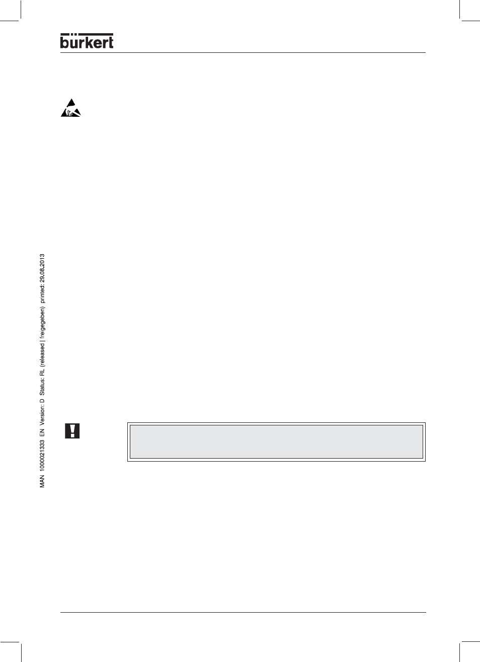 Scope of delivery, Protection from damage by electrostatic charging, Warranty conditions | Burkert Type 1150 User Manual | Page 9 / 99