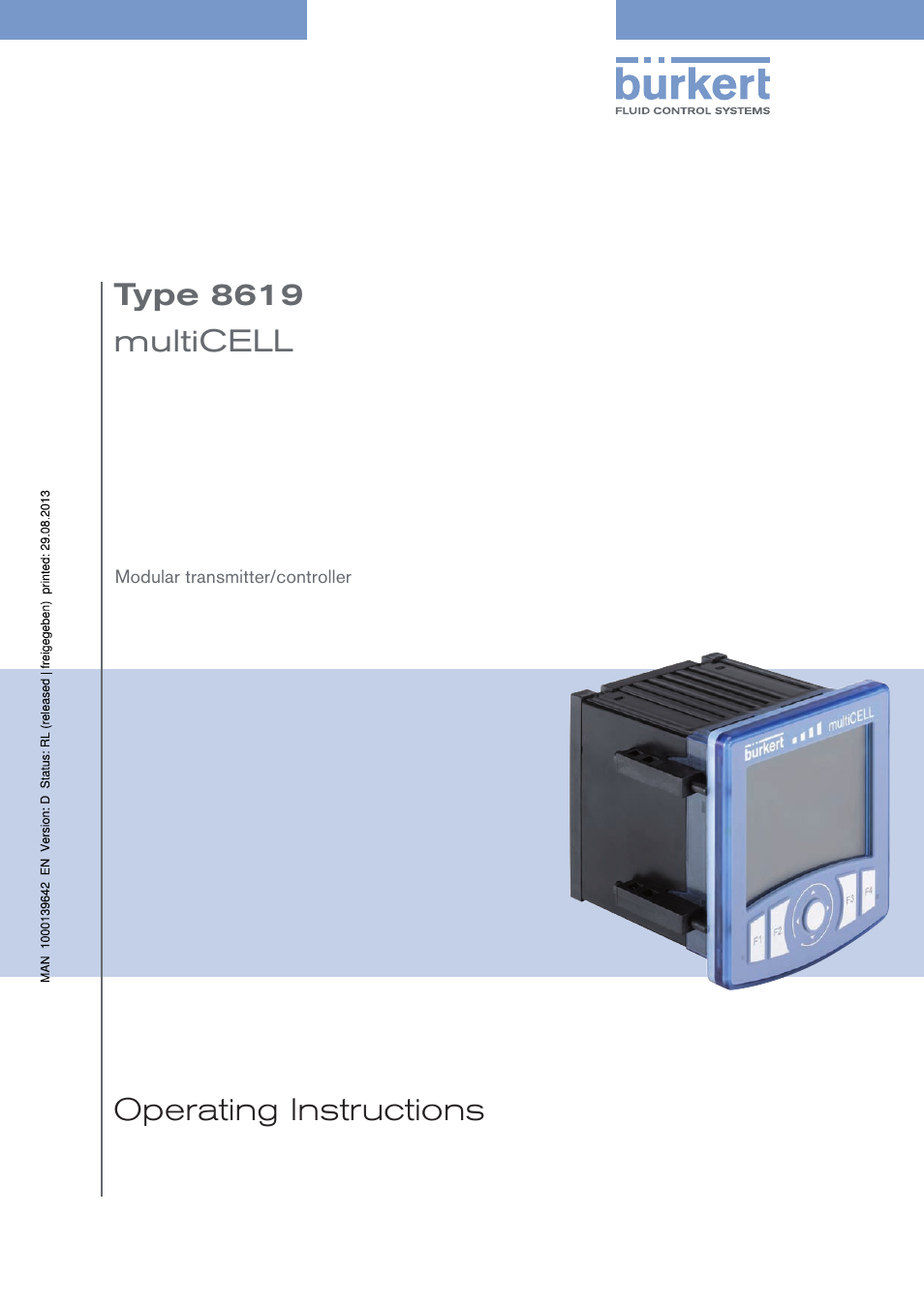 Burkert Type 8619 User Manual | 134 pages