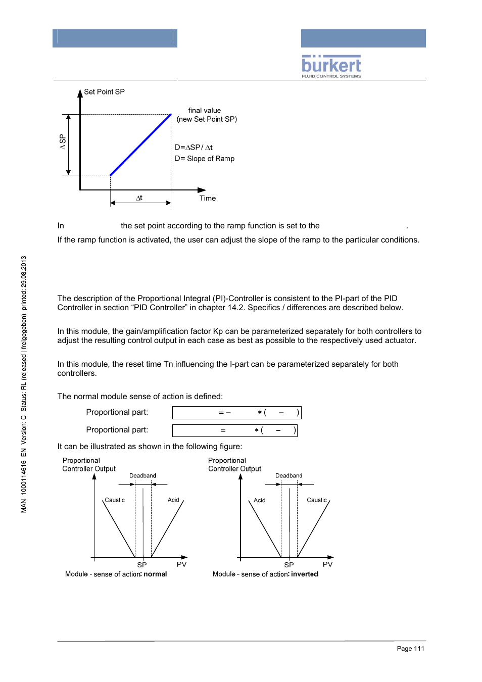 Pi controller | Burkert Type 8620 User Manual | Page 111 / 177