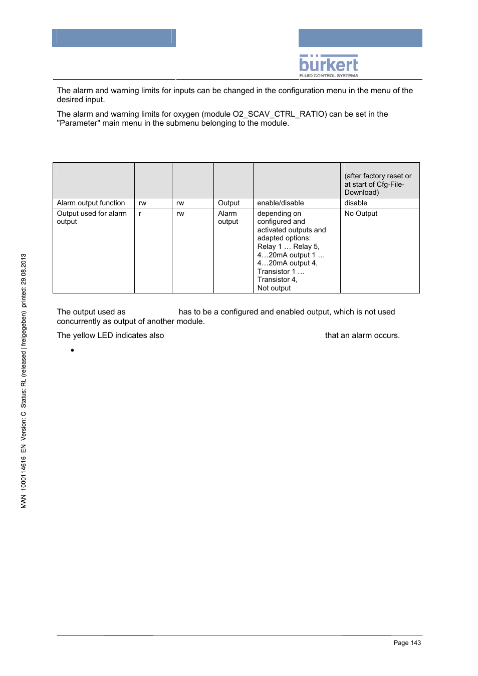 Configuration (code level: specialist) | Burkert Type 8620 User Manual | Page 143 / 177