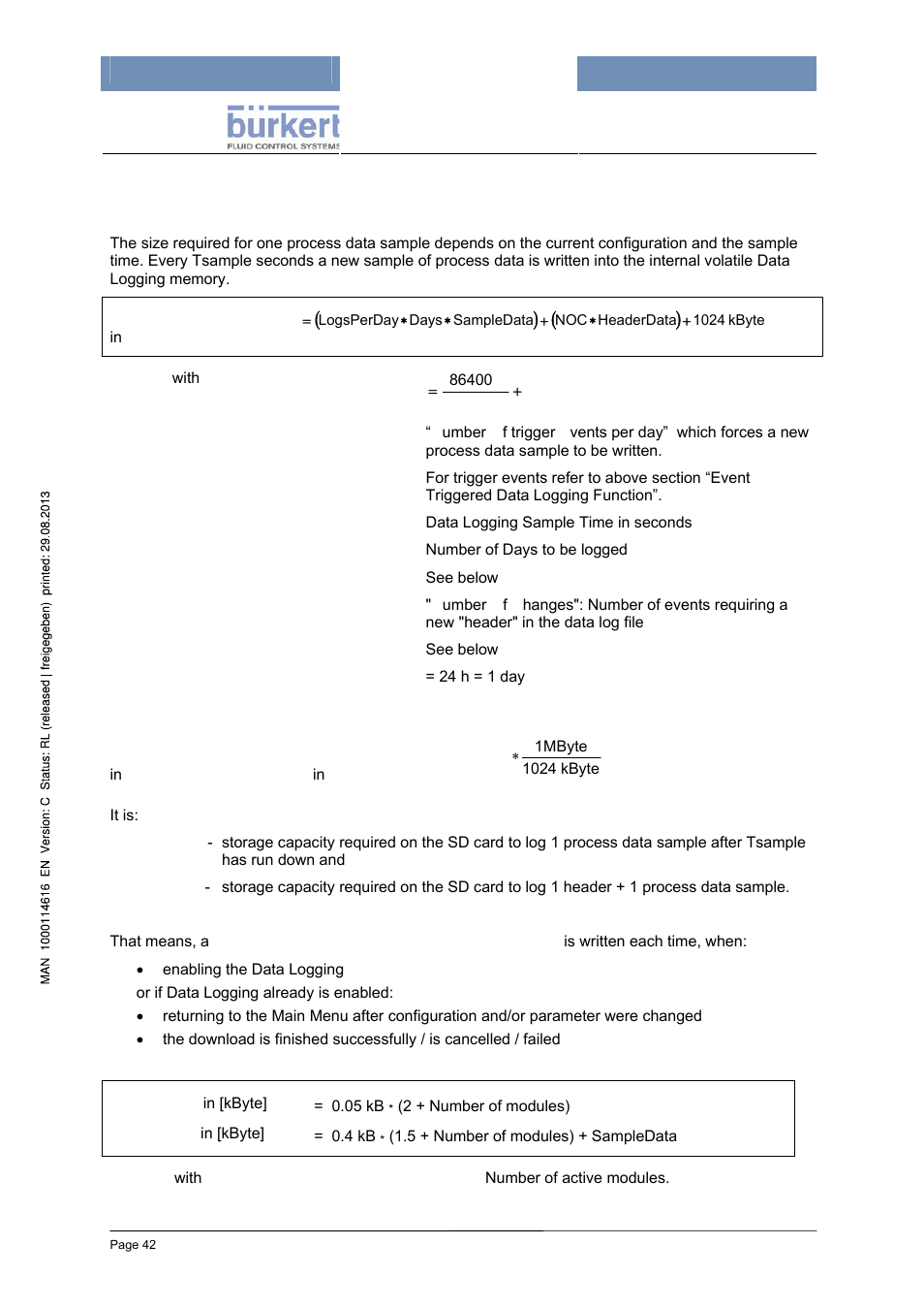 Burkert Type 8620 User Manual | Page 42 / 177