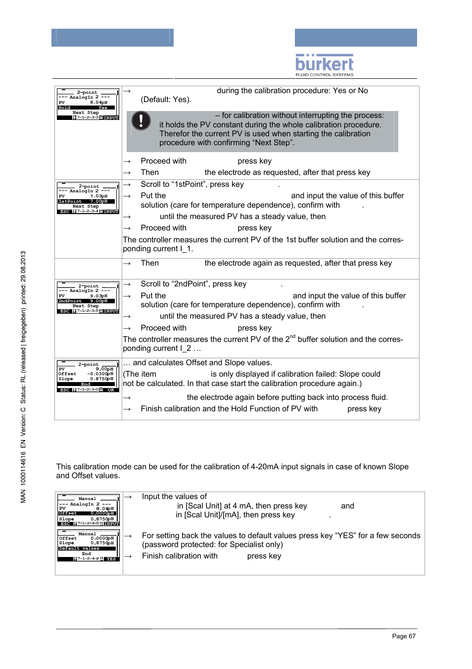 Burkert Type 8620 User Manual | Page 67 / 177