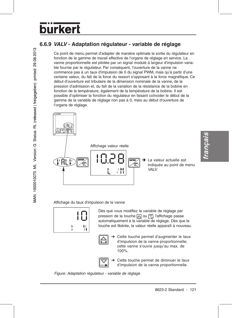 Français | Burkert Type 8623 User Manual | Page 123 / 130