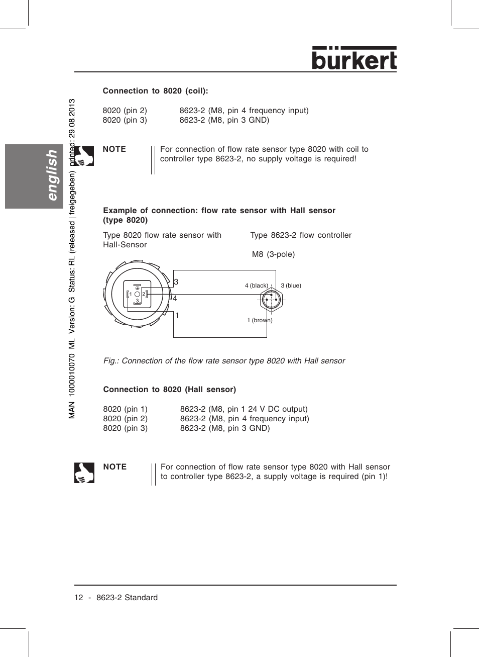 English | Burkert Type 8623 User Manual | Page 14 / 130