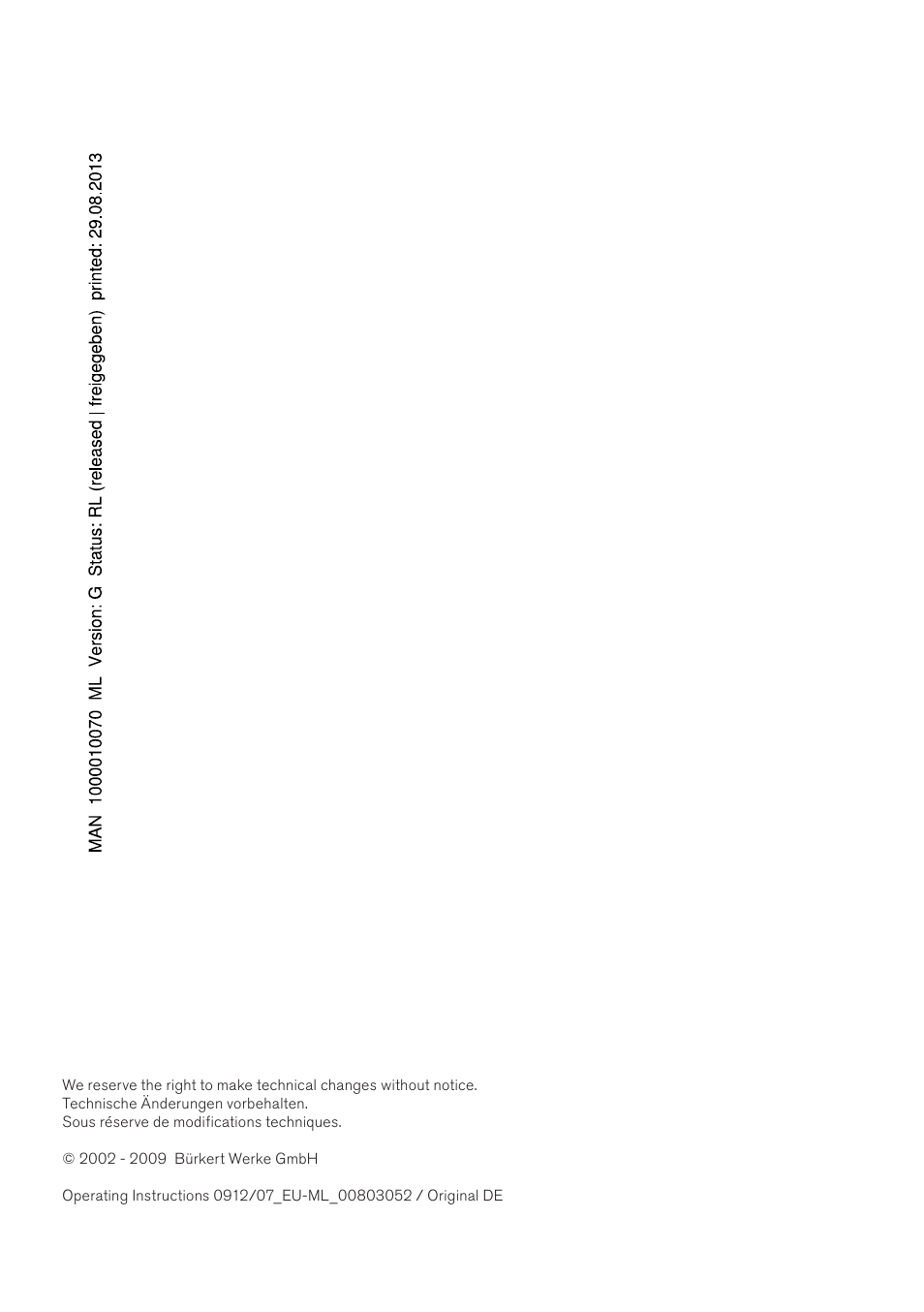 Burkert Type 8623 User Manual | Page 2 / 130