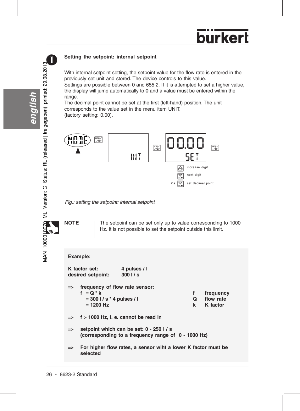 English | Burkert Type 8623 User Manual | Page 28 / 130