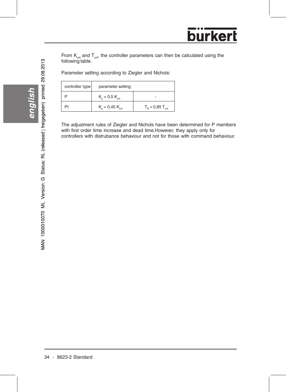 English | Burkert Type 8623 User Manual | Page 36 / 130