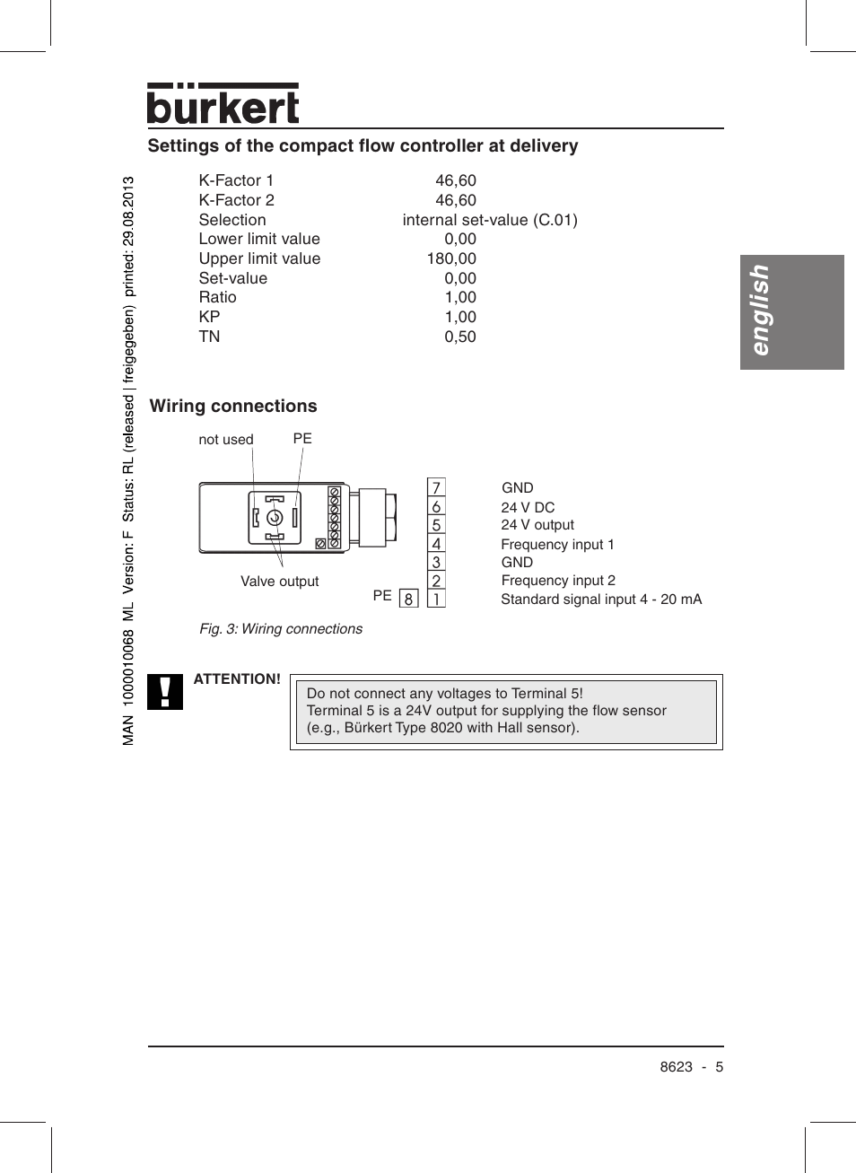 English | Burkert Type 8623 User Manual | Page 7 / 90