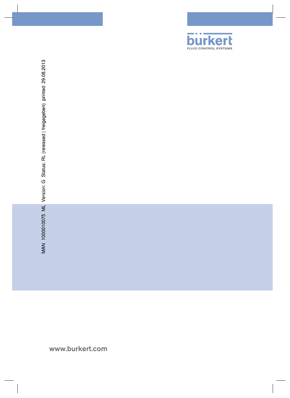 Burkert Type 8624 User Manual | Page 124 / 124