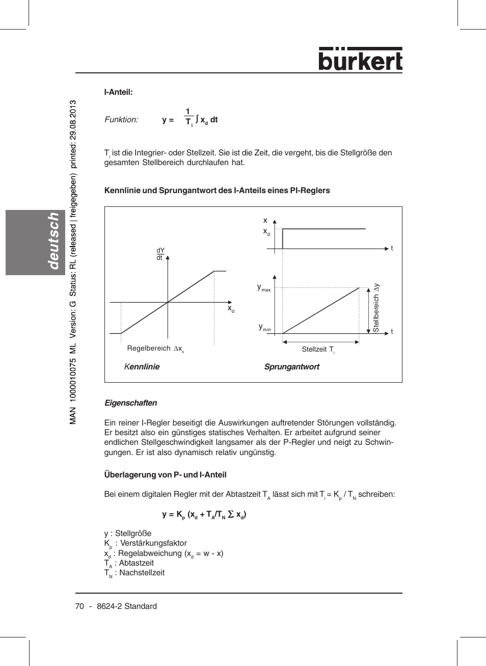 Deutsch | Burkert Type 8624 User Manual | Page 72 / 124