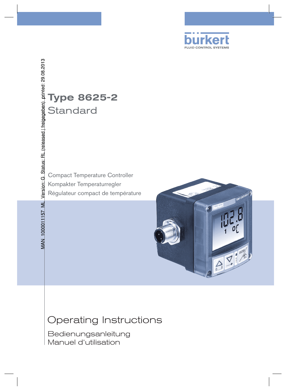 Burkert Type 8625 User Manual | 118 pages