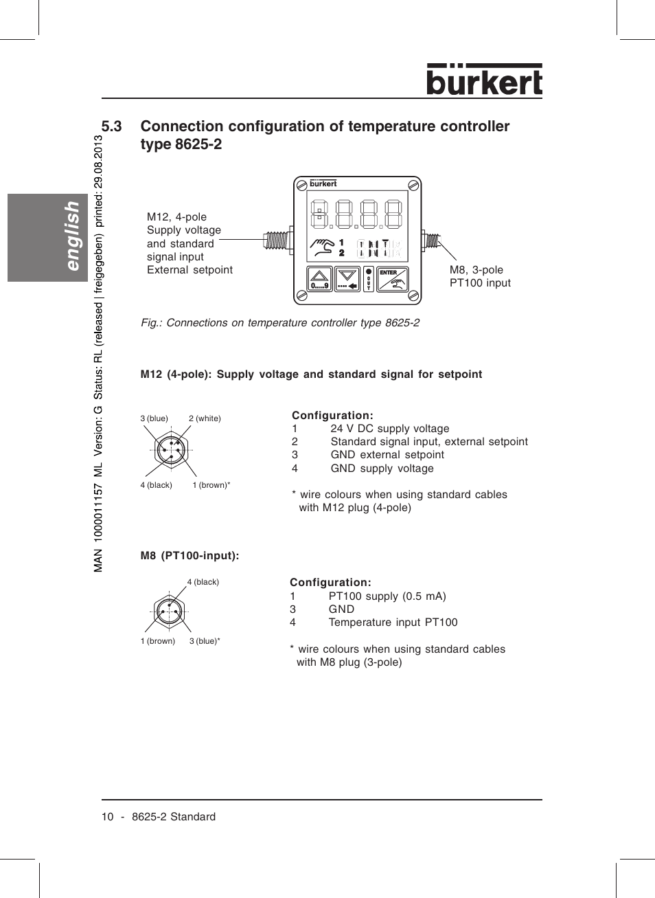 English | Burkert Type 8625 User Manual | Page 12 / 118