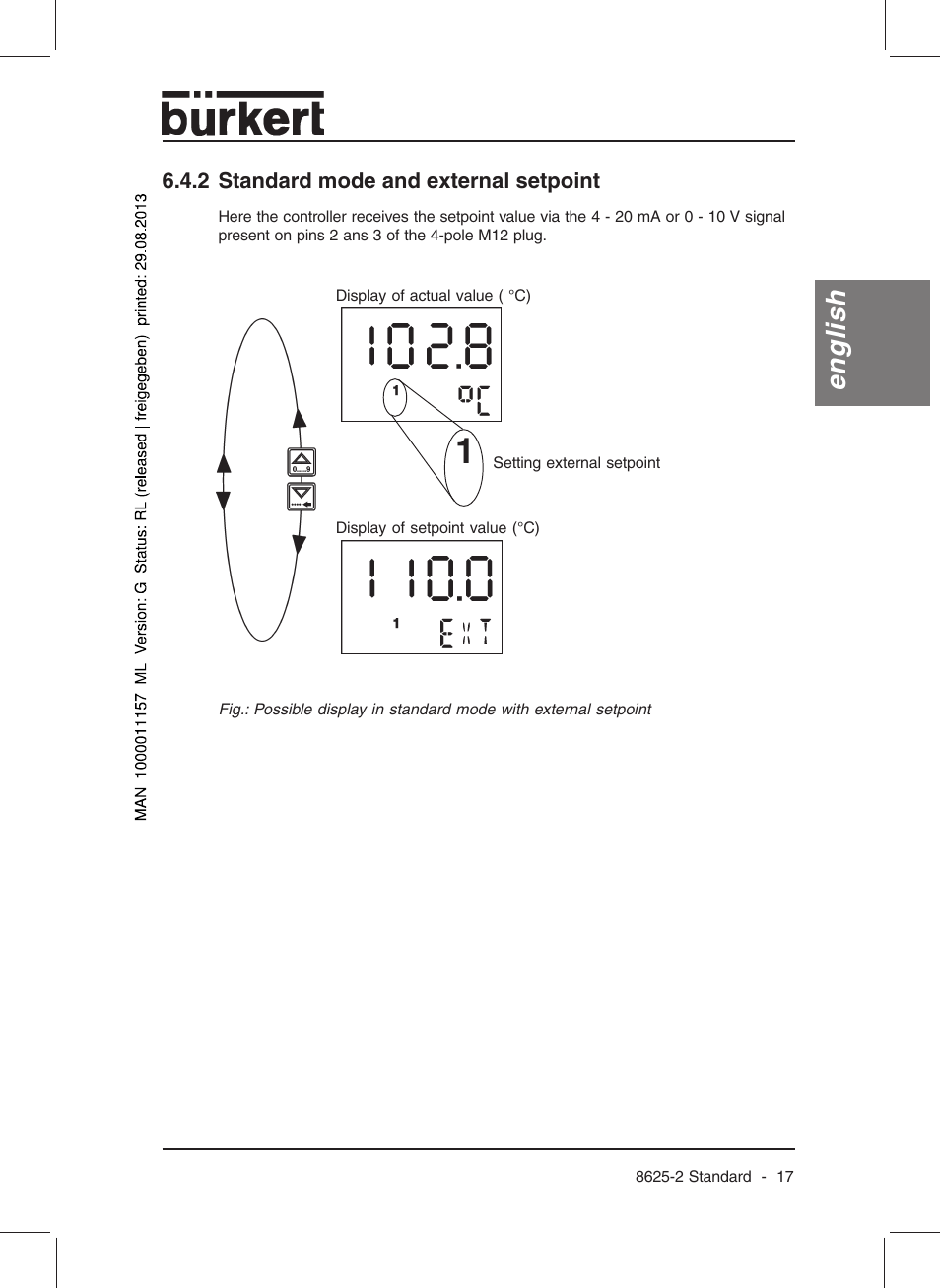 English | Burkert Type 8625 User Manual | Page 19 / 118