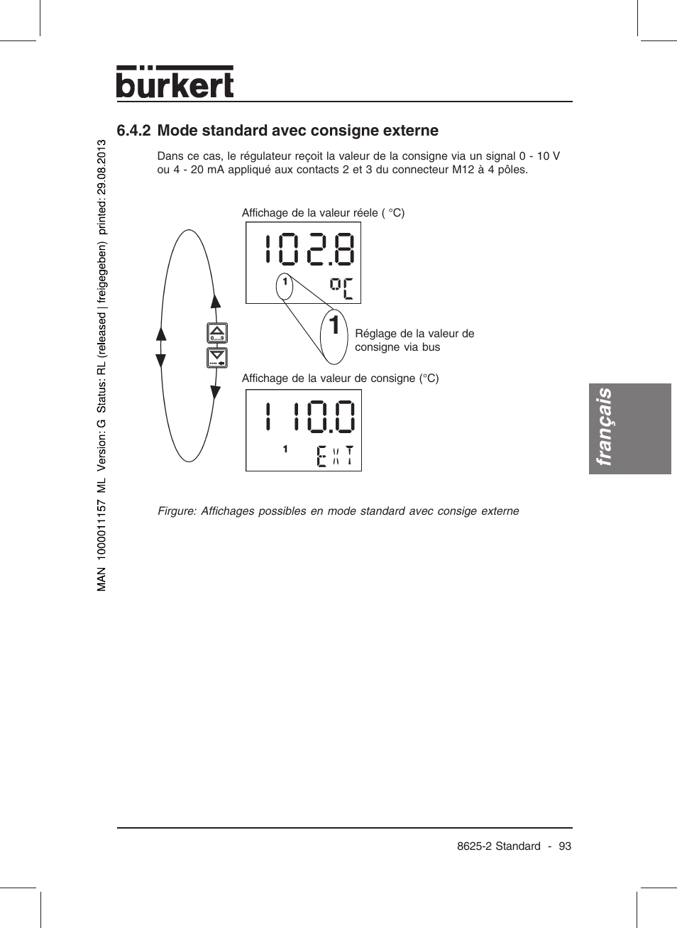 Français | Burkert Type 8625 User Manual | Page 95 / 118