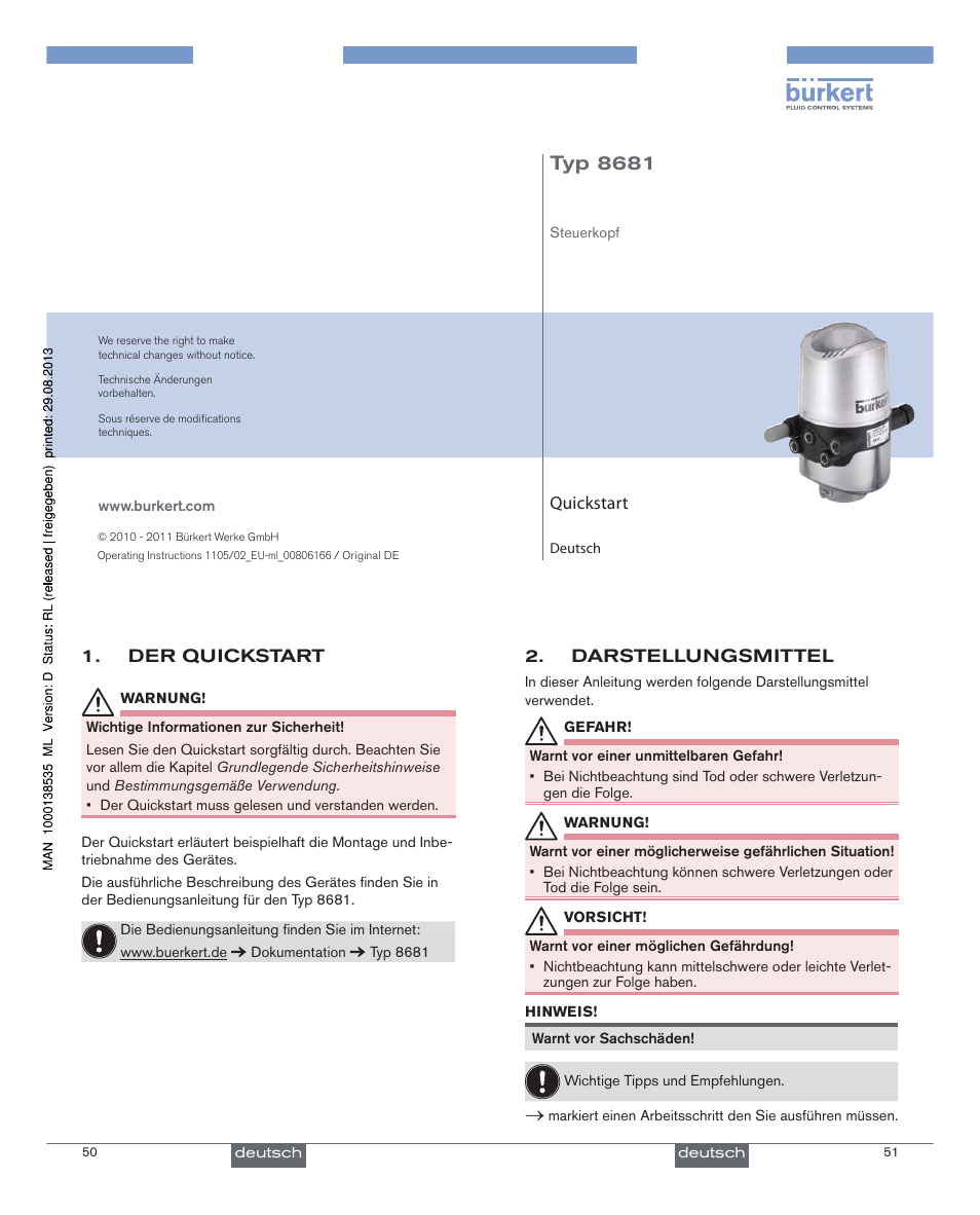 Typ 8681 | Burkert Type 8681 User Manual | Page 14 / 40