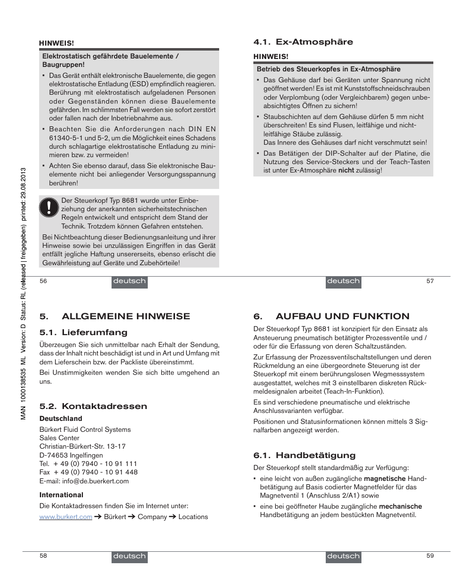 Burkert Type 8681 User Manual | Page 16 / 40