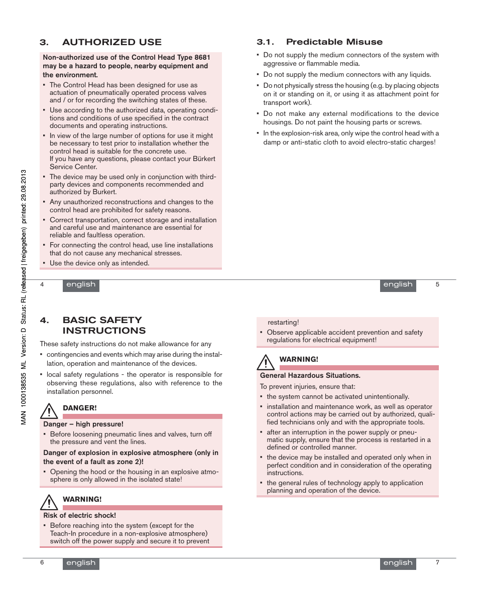 Burkert Type 8681 User Manual | Page 2 / 40