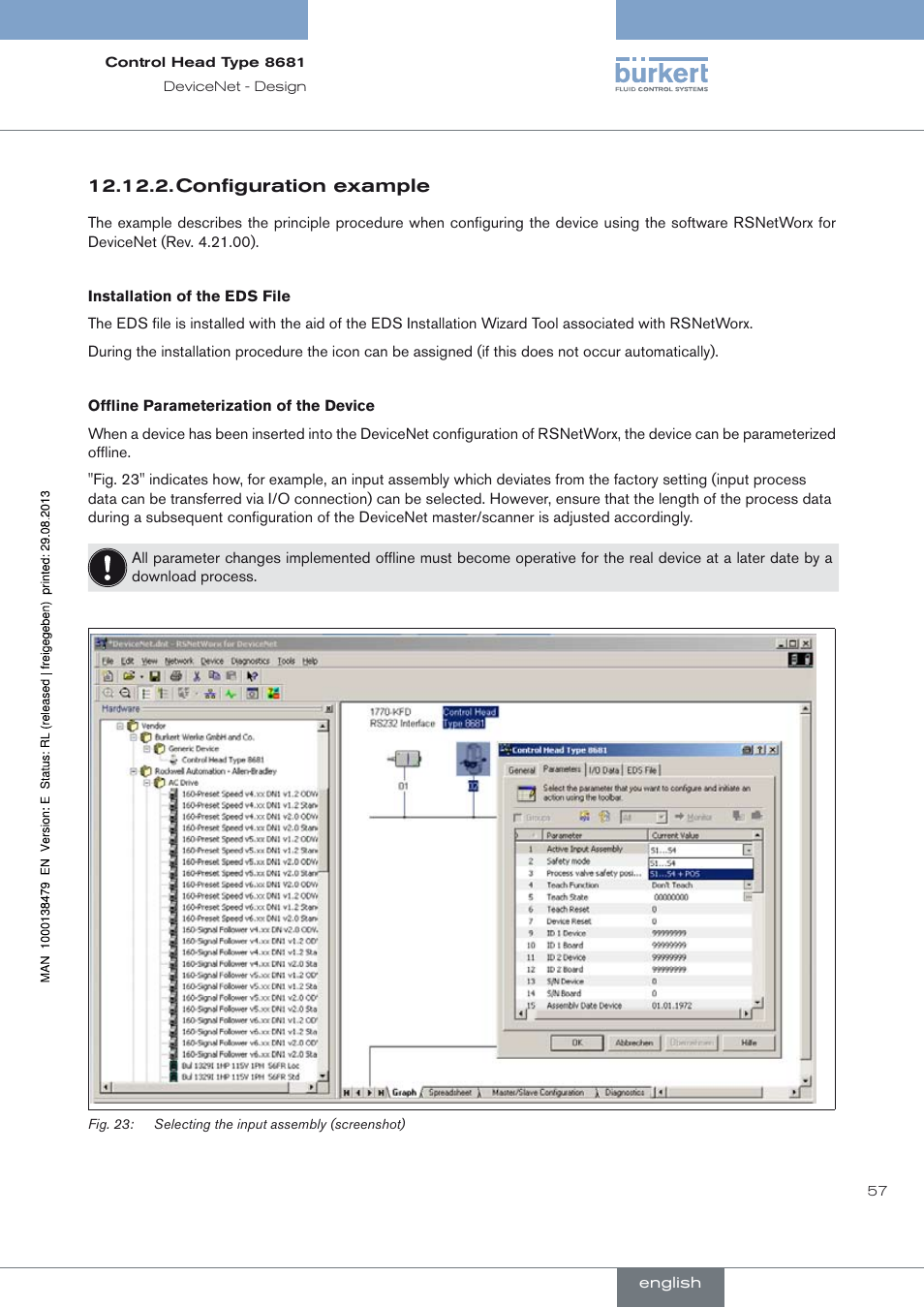 Configuration example | Burkert Type 8681 User Manual | Page 57 / 90