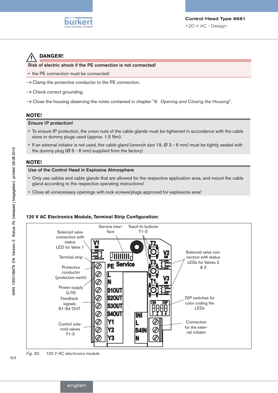 Burkert Type 8681 User Manual | Page 64 / 90