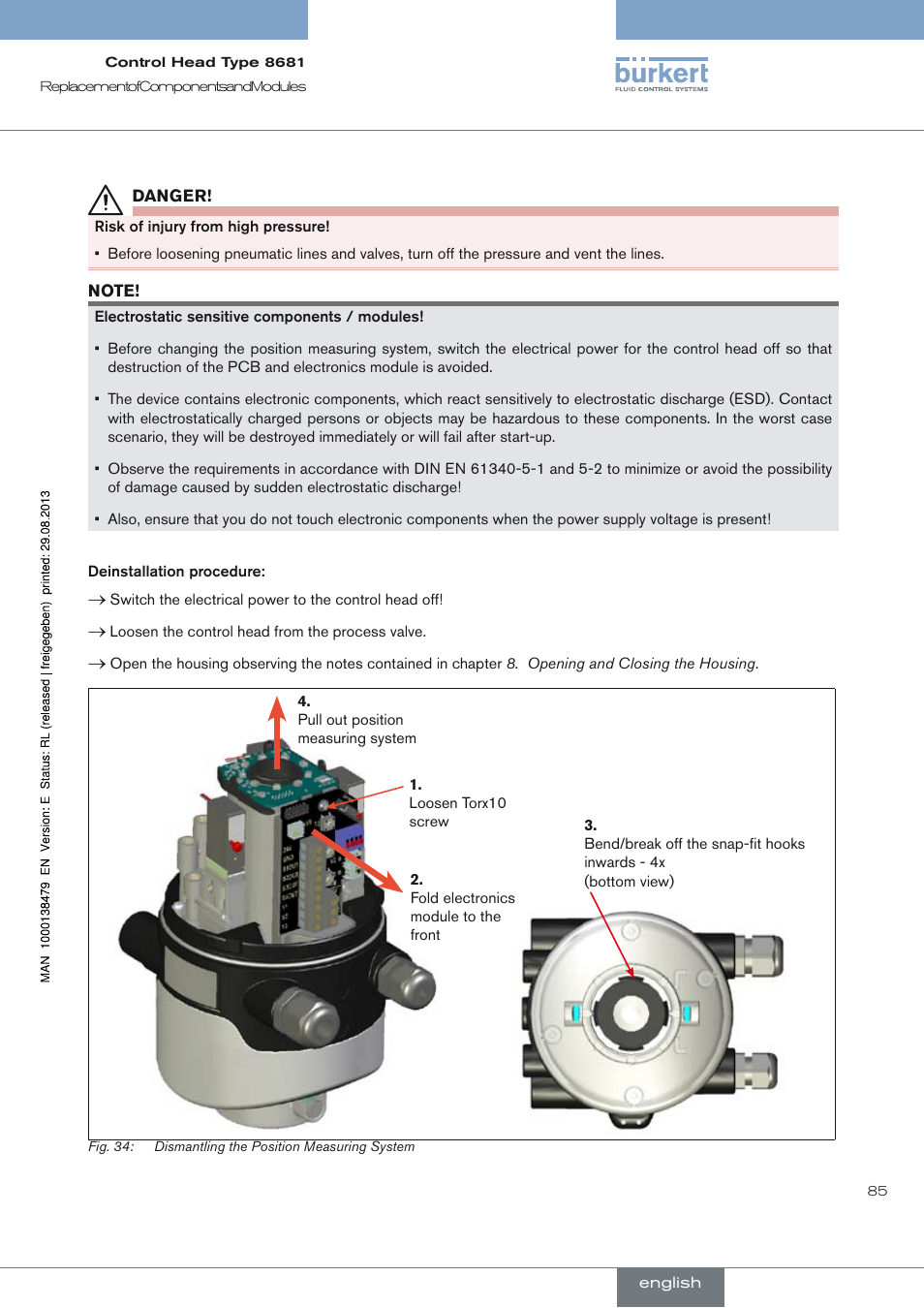 Burkert Type 8681 User Manual | Page 85 / 90