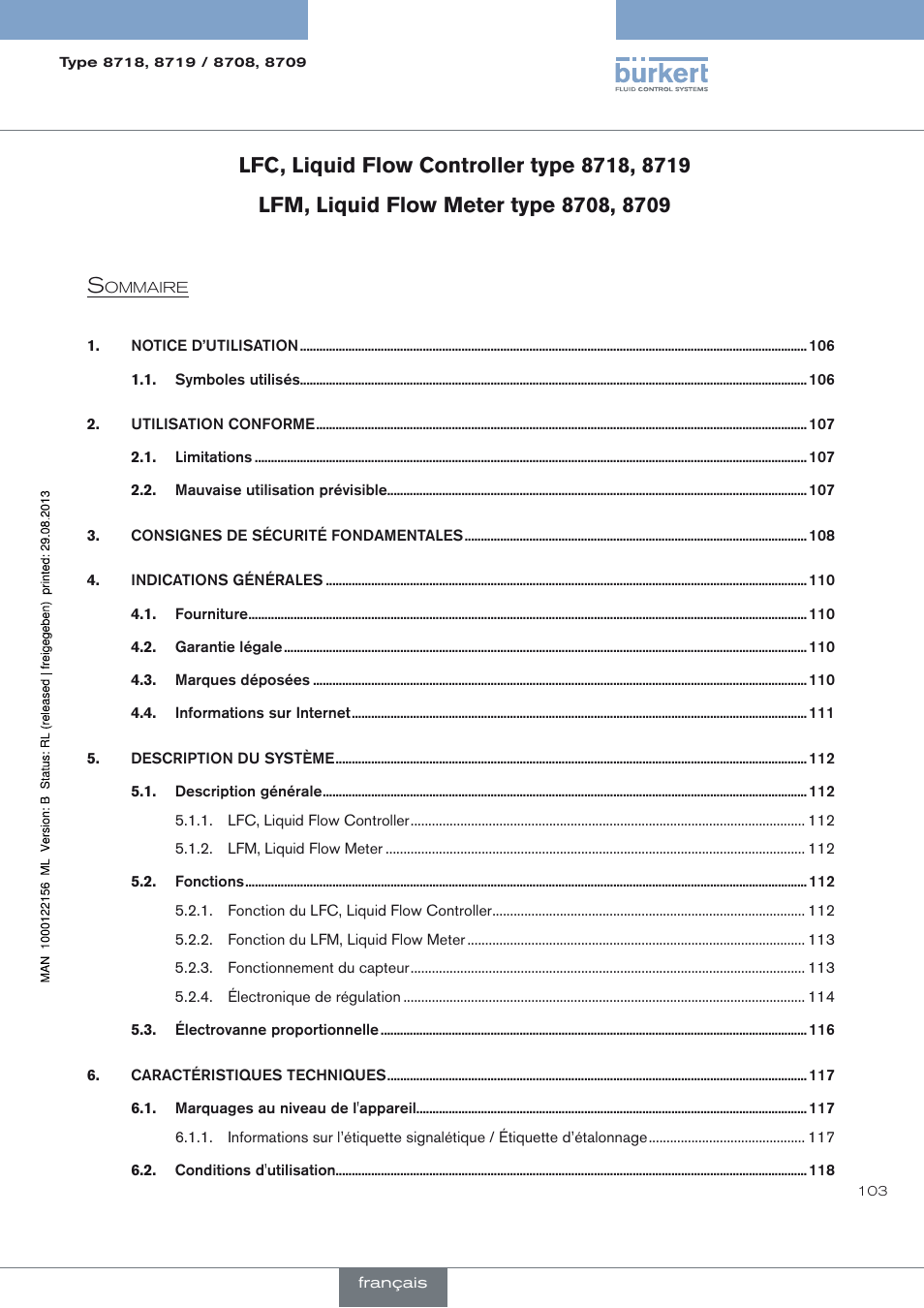 Burkert Type 8709 User Manual | Page 103 / 154