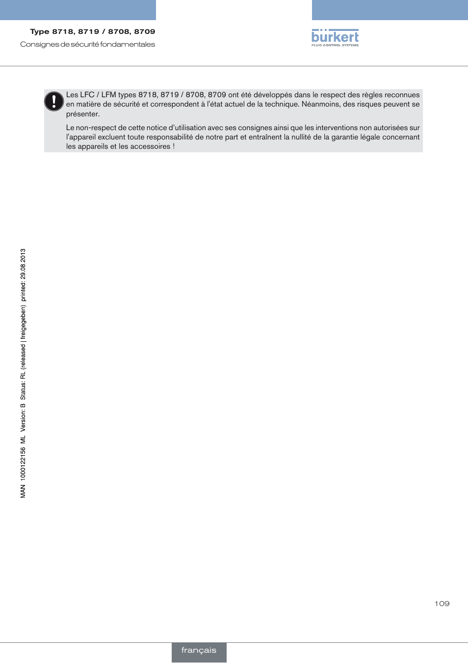 Burkert Type 8709 User Manual | Page 109 / 154