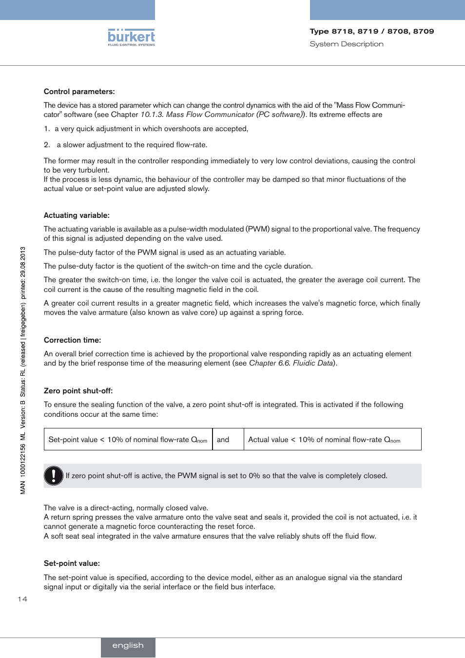 Burkert Type 8709 User Manual | Page 14 / 154