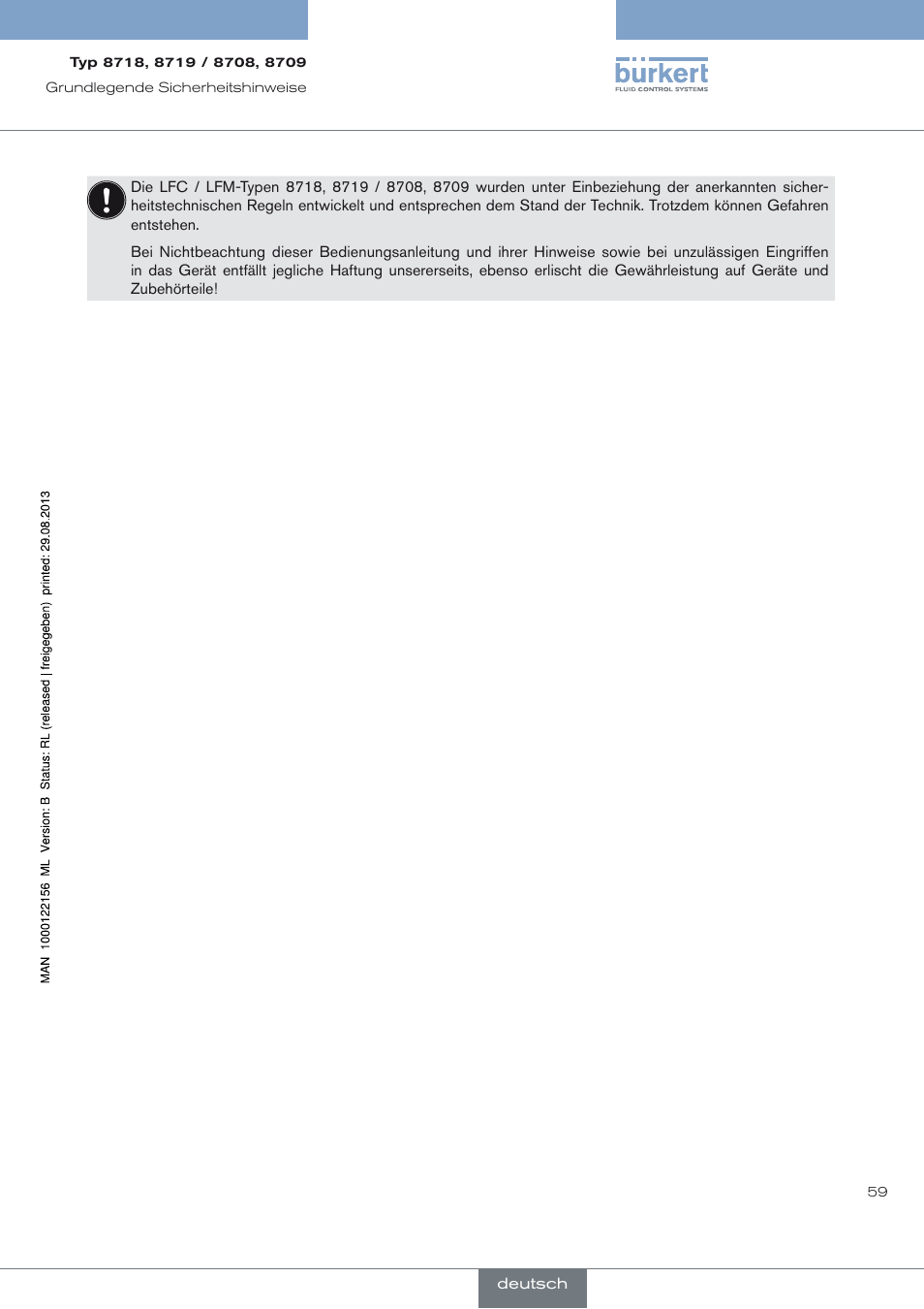 Burkert Type 8709 User Manual | Page 59 / 154