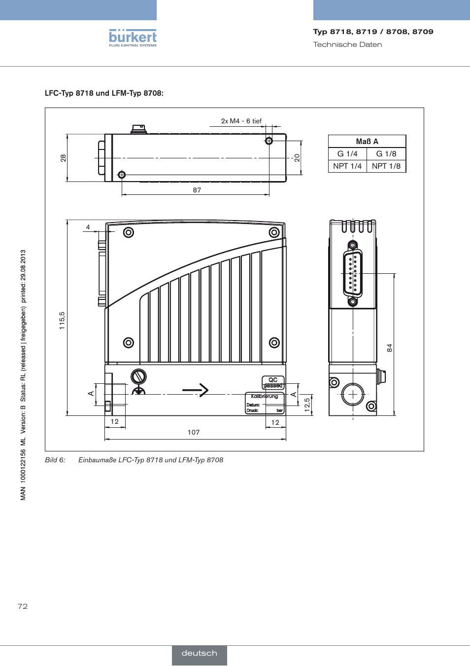 Burkert Type 8709 User Manual | Page 72 / 154