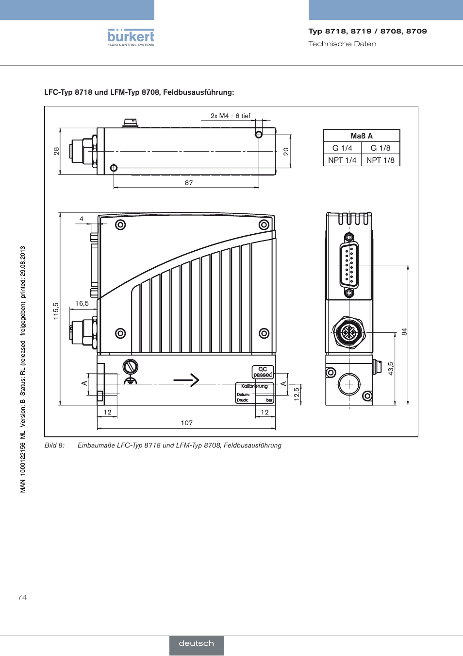 Burkert Type 8709 User Manual | Page 74 / 154