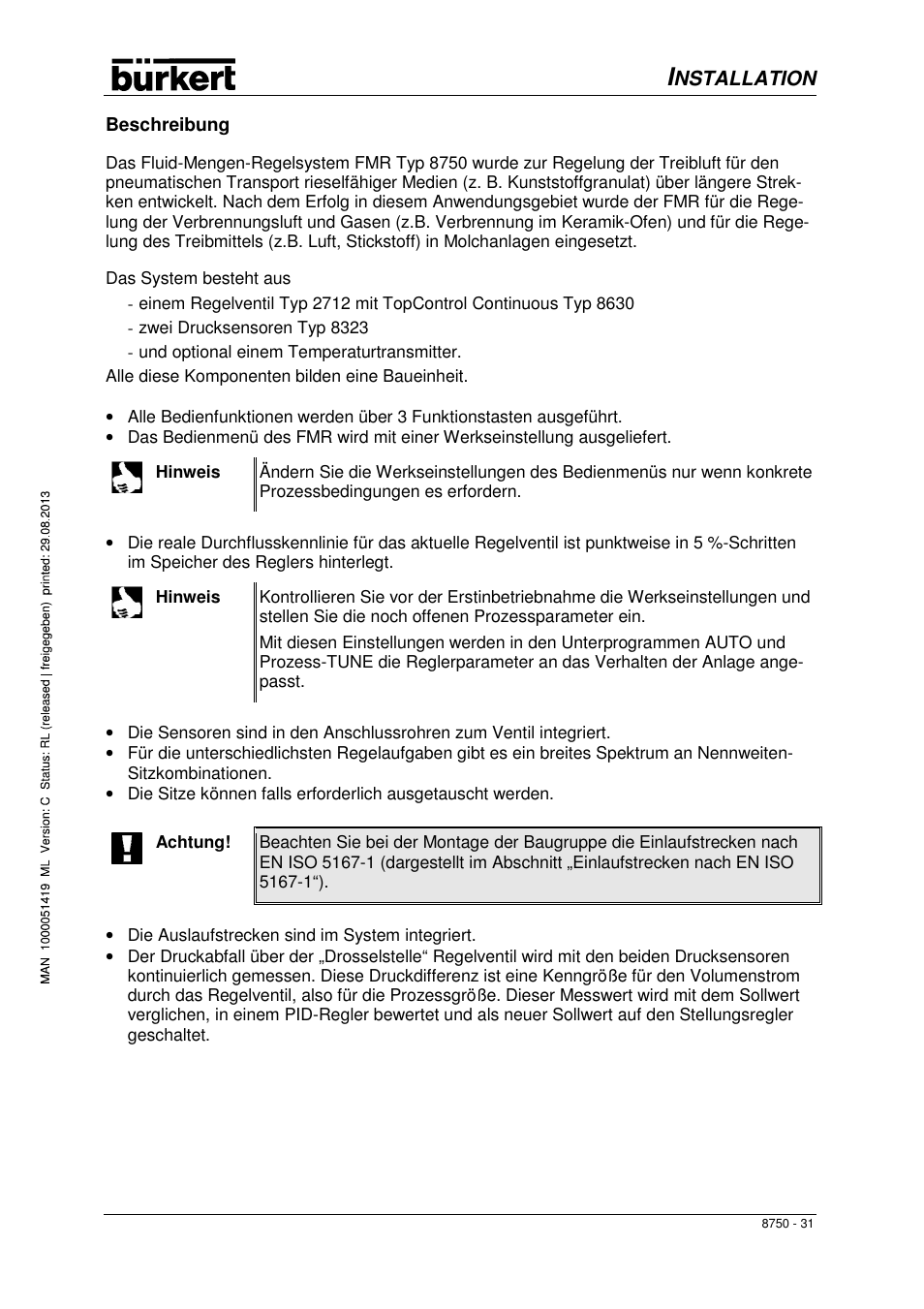 Burkert Type 8750 User Manual | Page 33 / 82