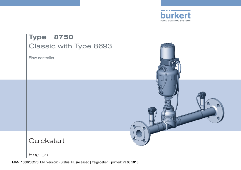 Burkert Type 8750 User Manual | 64 pages