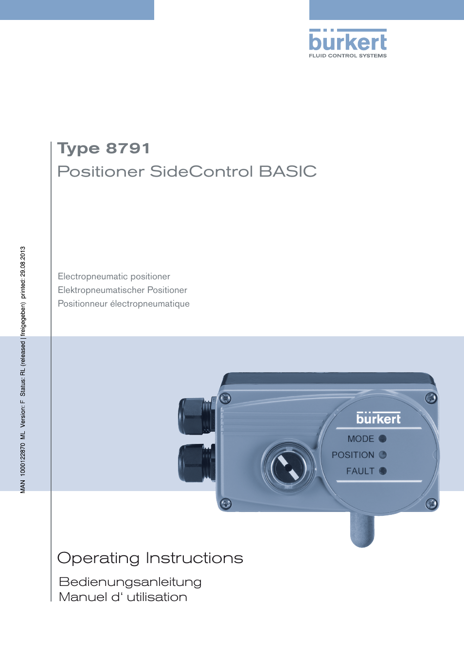 Burkert Type 8791 User Manual | 184 pages