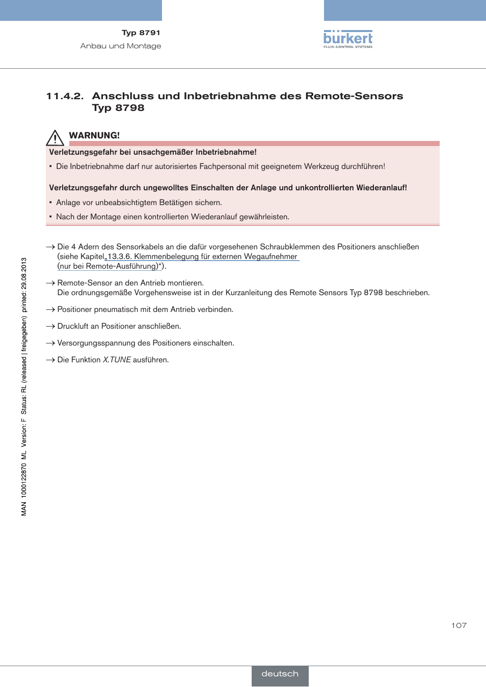 Burkert Type 8791 User Manual | Page 107 / 184